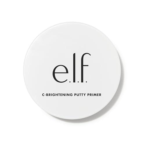e.l.f. C-Brightening Putty Primer, Makeup Primer For Brightening & Evening Out Skin Tone, Enriched With Vitamin C, Universal Sheer (Packaging May Vary)