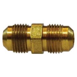 10108 Union, 3/8 in Male Flared x 3/8 in Male Flared, Brass (4 Pack)