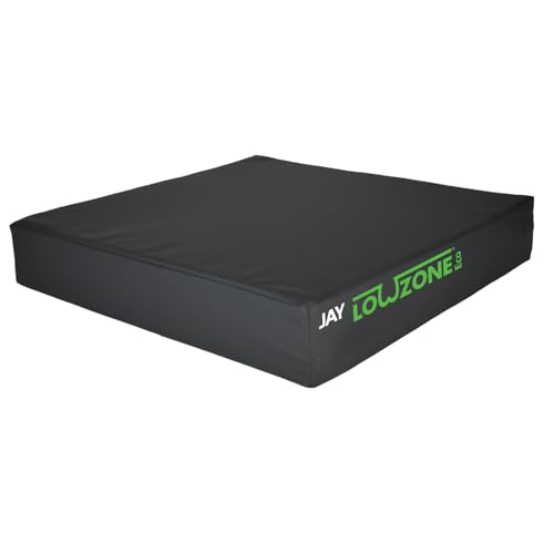 Helping Hand Company Lowzone ECO Memory Foam Pressure Relieving Cushion. Low Risk with Wipeable Cover for Elderly Pressure Sore Relief Tailbone Pain Relief Cushion Bed Sores (16 x 16)