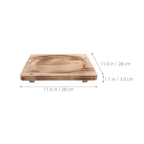 Accessoire portable extérieur dessous de plat bois antidérapant - 3