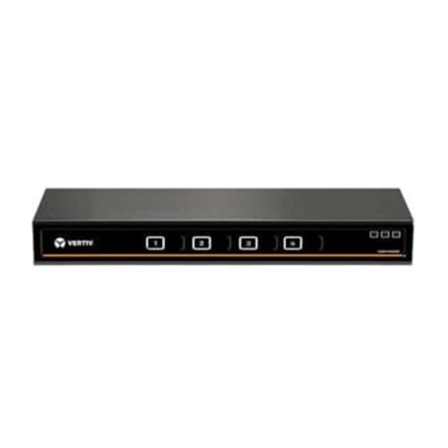 Vertiv Avocent Cybex SC900 Secure Desktop KVM Switch, Dual Head Monitor, 4 Port, Universal Display Port, Common Access Card (CAC), NIAP Version 4.0 Certified, TAA Compliant (SC940DPH-400)