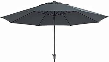Sonnenschirm Madison XXL Kurbelschirm Sumatra 400 cm grau