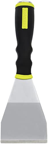 Image of ALLWAY BS3 Soft-Grip Bent Scraper, 3 inch | Heavy Duty, Extendable with Pole Socket, Hammer End