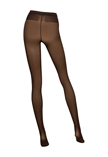 Image of Wolford Neon 40 Denier Tights Pantyhose for Women Semi Sheer Brilliant Shine Soft Logo Waistband Invisible Reinforced Toe