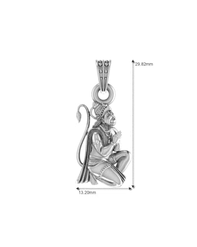 Pendentif Hanuman argent sterling 925 Mtrolls à offrir pour une occasion spéciale - 3