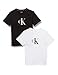 Calvin Klein 2PK Tees T-Shirt, Pvhblack/Pvhwhite, 12/14/2020 Bambino
