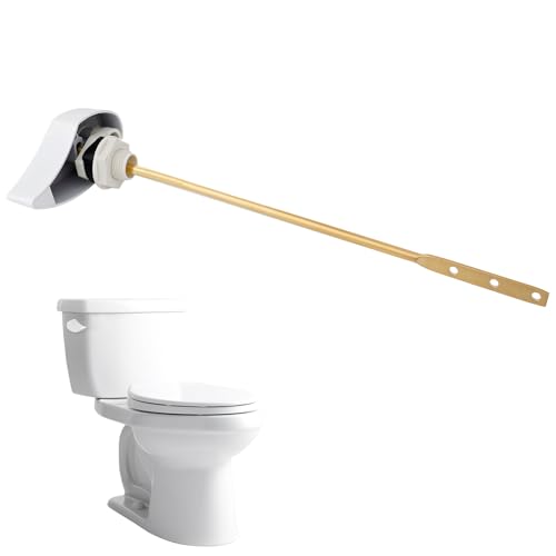 Image of Hibbent Toilet Handle Replacement Compatible with TOTOTHU004-CP Trip Lvr for ST701, CST854, CST884,Side Mount Toilet Flush Handle, Flush Tank Lever, White