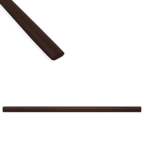 Review Questech Quarter Round Tile Liner, 1/2 x 12 inch Jolly Tile Edge Trim, Oil Rubbed Bronze Metal Finish, 12 Pack