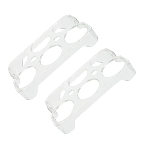 KOMBIUDA 2個冷蔵庫用 卵キーパー 透明 卵収納ボックス 蓋付き 再利用可能 衝突防止設計 大容量