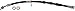 Dorman H621822 Front Passenger Side Brake Hydraulic Hose Compatible with Select Mazda Models