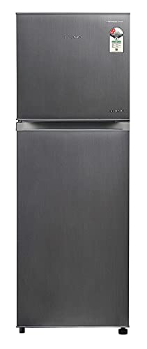 Image of Lloyd 272 L 2 Star Inverter Frost Free Double Door Refrigerator (GLFF282EDST1PB, Dark Steel)