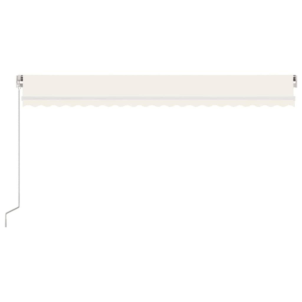 vidaXL Tenda da Sole Retrattile Manuale 500x300 cm Crema