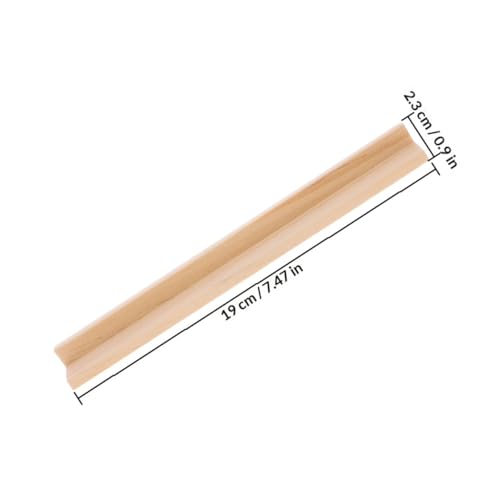 Juego 10 bases de madera para dominó y tarjetas, 19cm miniatura 2