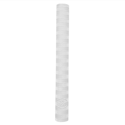 Image of DSC Band Matrix Cricket Bat Grip | Color: White | Pack of 1 | Material: Rubber | Better Shock Absorption | Enhanced Control | Simple Installation | Usage for All Players | Comfortable Fit