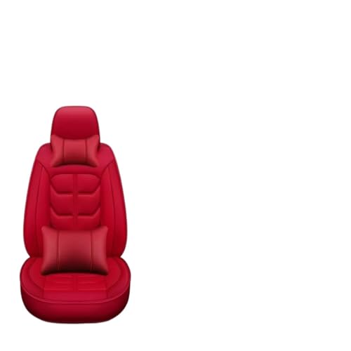 Protections de siège de voiture universelles 3D rouge pour intérieur 5 places