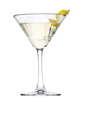 Lavabili in lavastoviglie Pasabahce 493353 Elysa Set 4 Coppe in Vetro Martini cl22