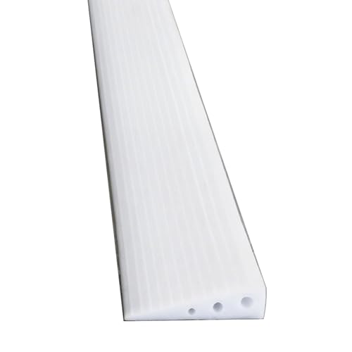 Rampas de umbral de goma, rampa especial para robot de limpieza, material de goma, duradera y fácil de instalar, adecuada para umbrales interiores (blanca, 100x6x2cm) miniatura 1