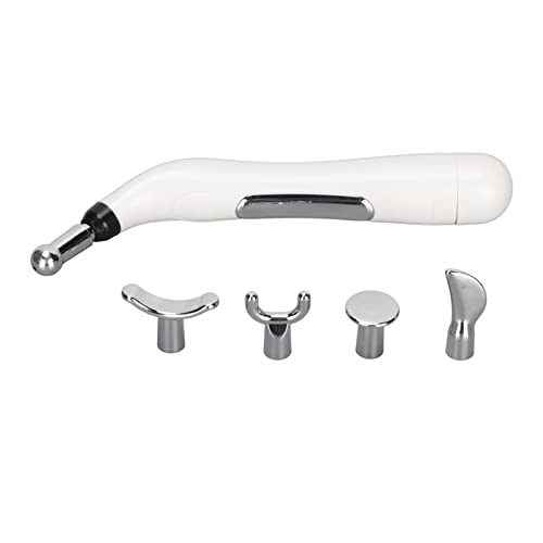 Stylo D'acupuncture 5 En 1, 9 Niveaux Réglables Stylo De Massage Energy Pulse Avec 5 Têtes De Massage Pas D'aiguilles Alimenté Par Pile Stylo D'acupuncture électronique Pour Soulager La Douleur Cover
