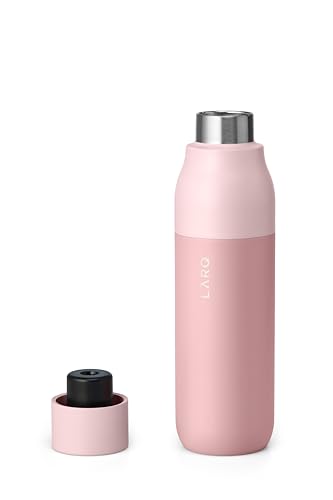 Image of LARQ Bottle Purevis 17 Oz - Self-Cleaning And Insulated Stainless Steel Water Bottle With UV Water Purifier And Award-Winning Design|Reusable & Travel Friendly, 1-Year Warranty, Himalayan Pink,502ml