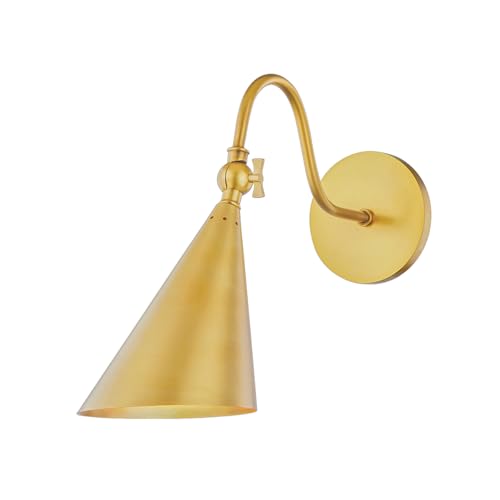 Mitzi H285101-AGB Lupe Wall Sconce, Brass