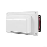 12 V 6 W Low Power Abluftventilator für Fahrzeuge mit schneller Entlüftung, geeignet für Dachinstallation an Wohnmobilen und Anhängern (weiß)