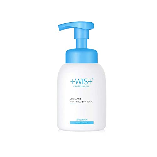 WIS Gentle Foaming Face Wash for Oily and Sensitive Skin- Anti-Acne, Foaming Facial Cleanser for Men and Women Helps Oil Control, Remove Dirt and Makeup Residue, Moisturize Skin