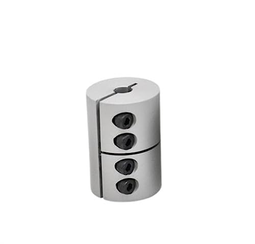 Rigid coupling,Stainless steel rigid coupling 1pcs D20L25 CNC Engraving Machine Rigid Coupling Stepping Motor High Torque Ball Screw Clamping Coupling(5X6.35mm)