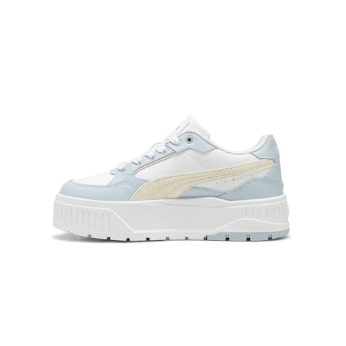 PUMA Girls Karmen II Idol Jr Platform Sneaker White/Snow/Dew 6 Medium US3