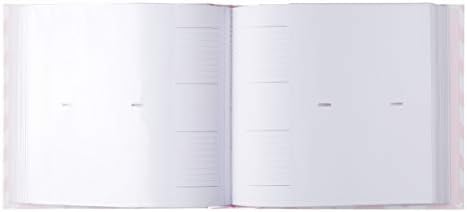 Pearhead Photo Album, Thoughtful Keepsake Gift for Baby, Christening, Or Baptism - 50 Pages, Gray with White Polka Dots