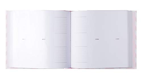 Pearhead Baby Photo Album, Baby Shower Gift, Pink Chevron