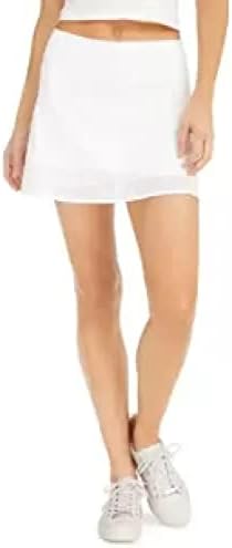 Ideology Shadow-Stripe Skort Bright White X-Large Plus