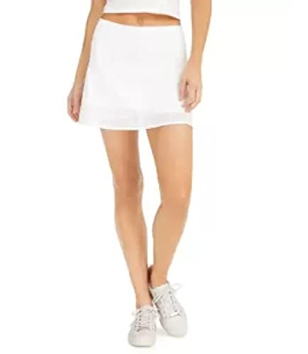 Ideology Shadow-Stripe Skort Bright White X-Large Plus #TOP21