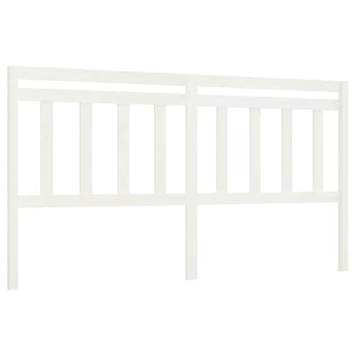 EKalgretrA Cabecero de Madera Elegant White