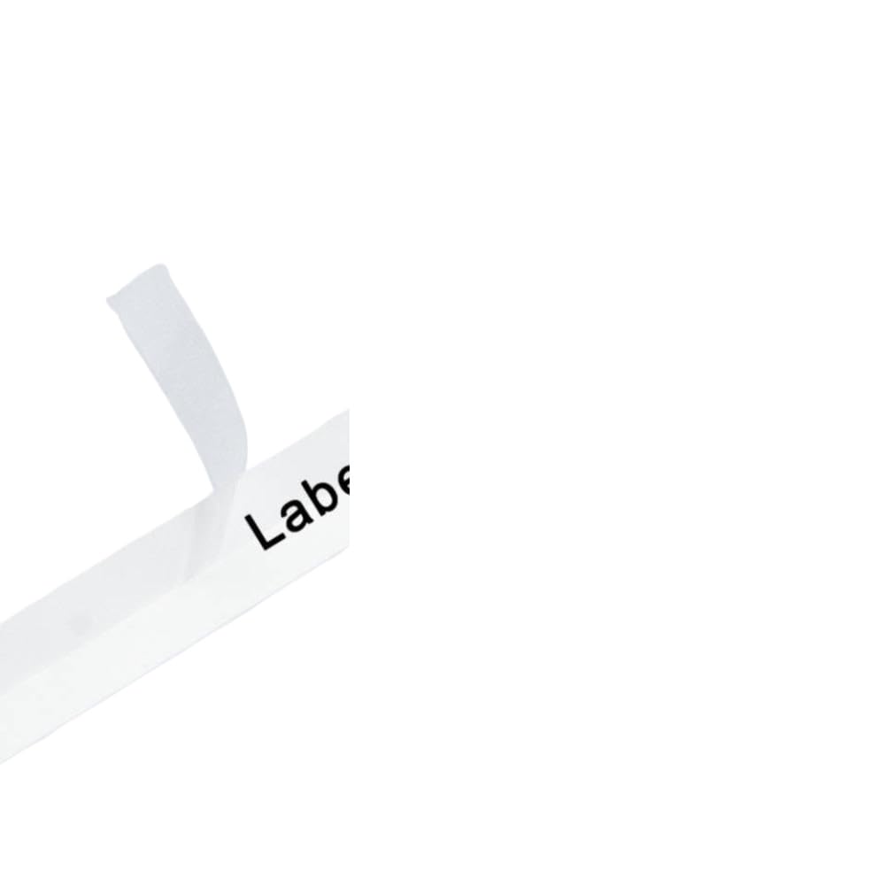 Nastri per etichette laminati 251 da 24 mm, nero su bianco, compatibili con la stampante per etichette PT, confezione da 10
