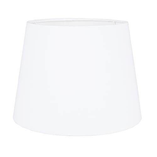 MiniSun | Modern Tapered Light Shade in a White Fabric Finish | Floor Lamps & Torchieres, Home Décor & Improvement Essential | 250mm Shade Width