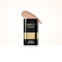 GMEELAN 2-IN-1 Foundation Stick, Full Coverage, Soft Matte Finish, Long-Lasting, with Glabridin, Lightweight Brighten for Oily Skin 02 Natural
