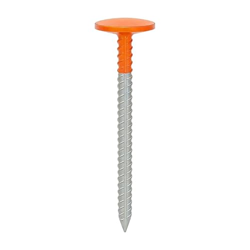 Survey Markers - 12-inch Weather-Resistant High-Visibility - Bright Orange Color Driveway Markers - for Garden Driveway Boundary Lawn Outdoor Construction Site