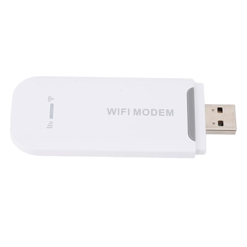 aqxreight Módem WiFi 4G LTE, Enrutador de Punto de Acceso Portátil para Viajes, Internet Rápido, Conectividad de 8 Dispositivos, Alimentado por USB para Uso Doméstico y en Movimiento (White)