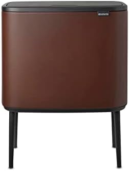 Brabantia 316203 Bo Touch Bin, 11 + 23 L Abfalleimer, Edelstahl 