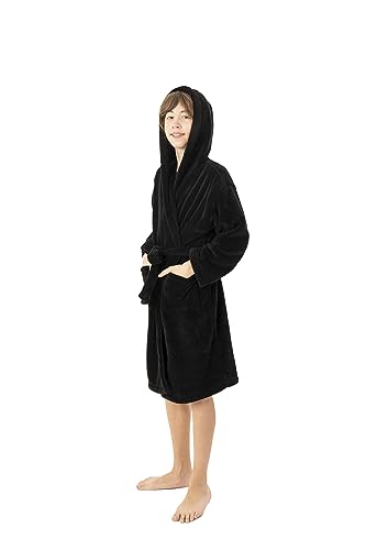 Image of BC BARE COTTON Boys Microfiber Fleece Hooded Robe