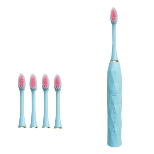 Couple Electric Toothbrush Rechargeable Adult and Children Soft Hair Brush Home Portable Toothbrush(F)
