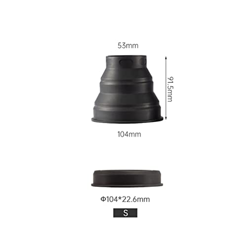Parasol plegable universal de silicona antirreflejos para cámaras DSLR (talla S) miniatura 3