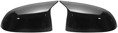 X AUTOHAUX 1 Pair Car Exterior Rear View Mirror Cover Caps Replacement Gloss Black for BMW X5 X4 X7 2019-2021 for BMW X6 2020-2021 for BMW X3 2018-2021