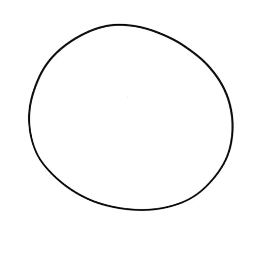 Cinghia di trasmissione in gomma da 1 pezzo per giradischi a cassette - Larghezza 0.6 mm cinghia quadrata resistente per una riproduzione fluida53x0.6x0.6mmx84mm