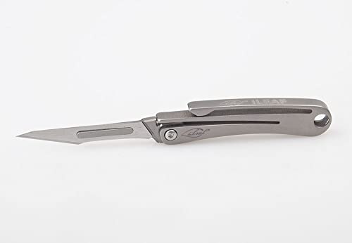 Ileaf Titanium Alloy Daily Mini Pocket Utility Knife With 10 Replaceable Blades, Ultra Compact And Lightweight #TOP2