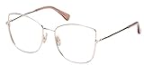MaxMara Damen 0 Sonnenbrille, Glänzendes Roségold, 52