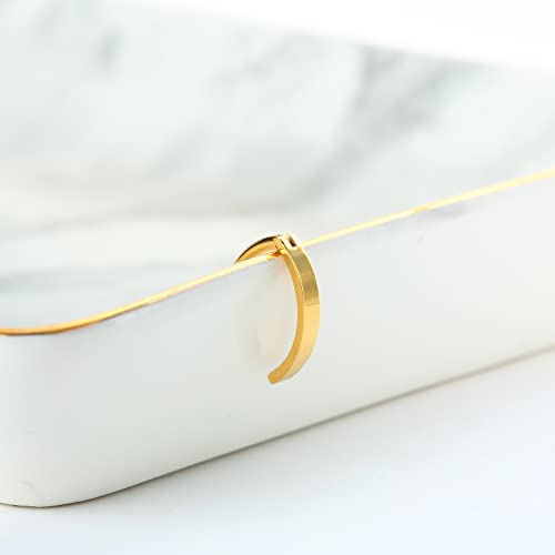 Tgnel G23 Titanium Gold Navel Ring 16G Clicker Belly Button Ring Hypoallergenic Reverse Curved 8Mm Barbell Body Piercing Jewelry #TOP4