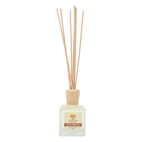 Image of Reed Diffuser Set | Long-Lasting Natural Fragrance for Home | Eco-Friendly Aroma Therapy Room Freshener | Gift Set - 100ml (Blue Mirage)