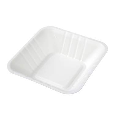 Square Bowl 4 - 100% Bio- Degradable Disposable Tableware (Pack of 50 pcs)