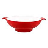 BESPORTBLE Wiederverwendbare Plastikschüssel mit Griffen Große Salatschale aus Robustem Kunststoff Vielseitige Nudelschale für Zuhause Restaurant und Café
